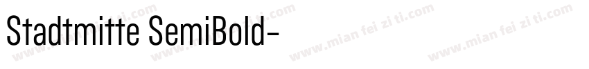 Stadtmitte SemiBold字体转换